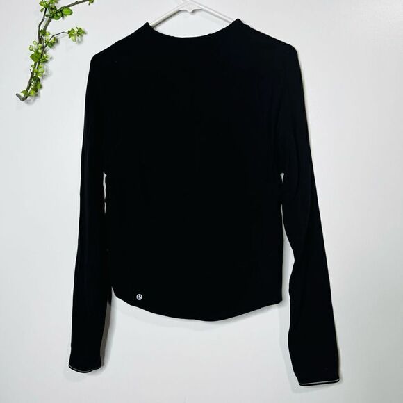 Lululemon Hill & Valley Black Mock Neck Long Sleeve  Pullover - Picture 11 of 14